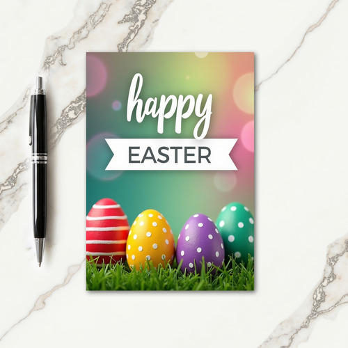Faux Glitter Easter Joy Card