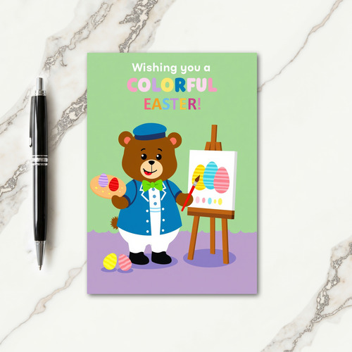 Faux Gold Easter Art Card