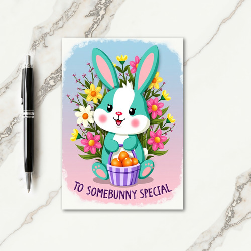 Faux Gold Easter Bunny Gift Card
