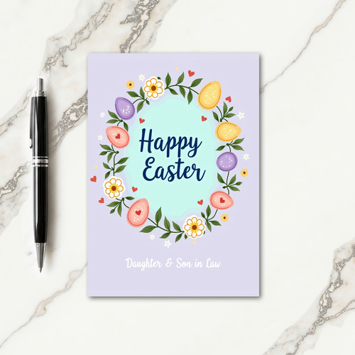 Faux Gold Easter Daughter Son Card