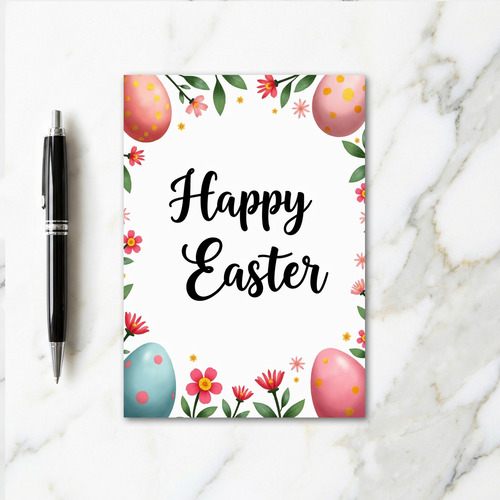 Faux Gold Easter Greeting Card
