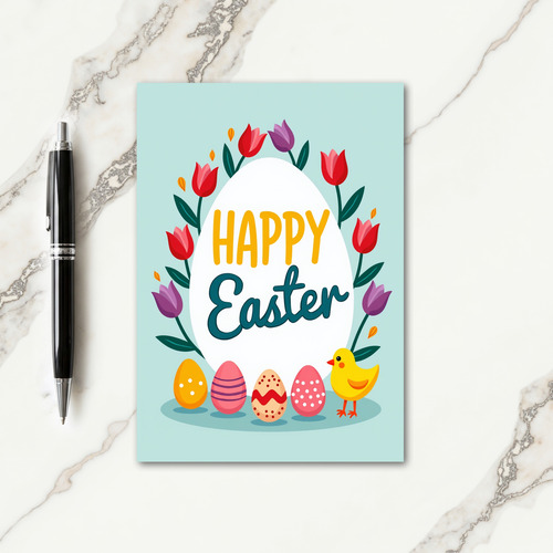 Faux Gold Easter Joy Card