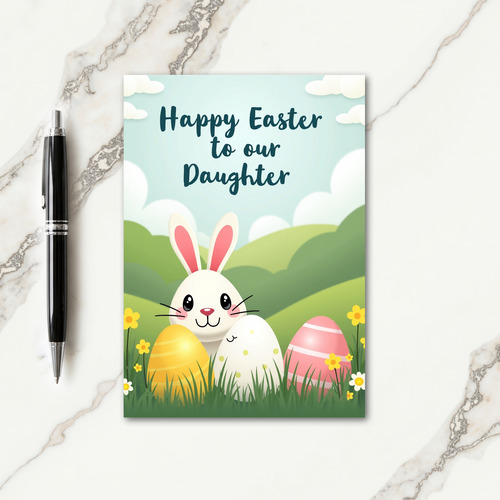 Faux Gold Easter Ovoids Card
