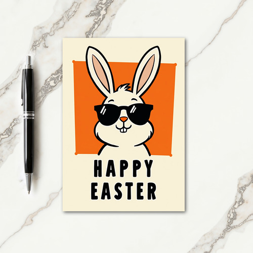 Faux Gold Easter Rabbit Card