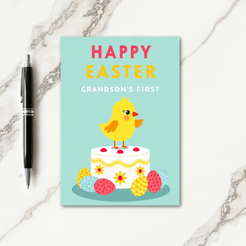 Faux Gold First Easter Card