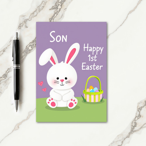 Faux Gold First Easter Son Card