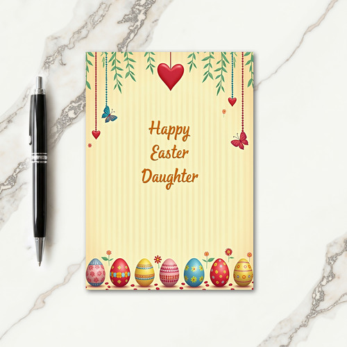 Faux Gold Foil Springtime Card