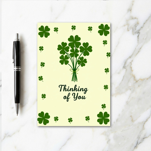 Faux Gold Foil Thinking Of You Card