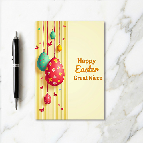 Faux Gold Happy Easter Niece Card