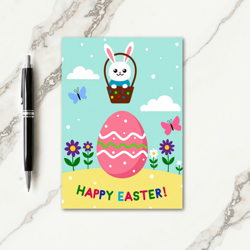 Faux Gold Happy Easter Season Card