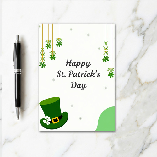 Faux Gold Happy St Patricks Card