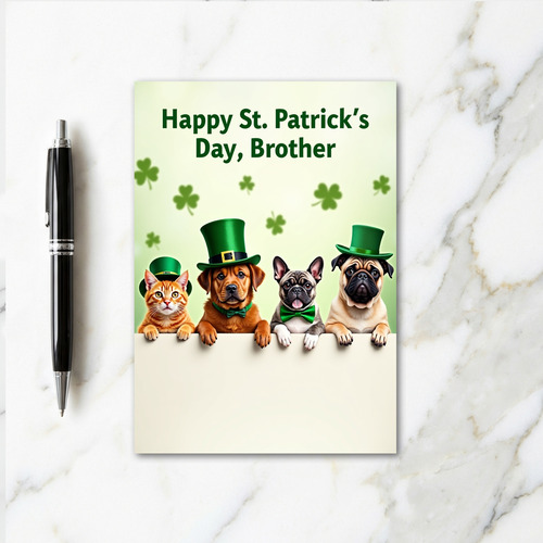 Faux Gold Holiday Friends Card