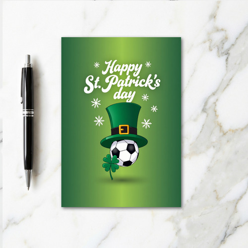 Faux Gold Patrick Day Hat Card