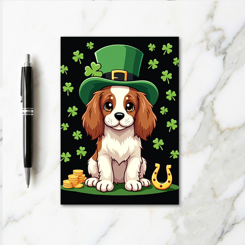 Faux Gold Puppy Luck Card