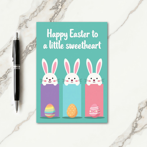 Faux Gold Spring Animals Holiday Card