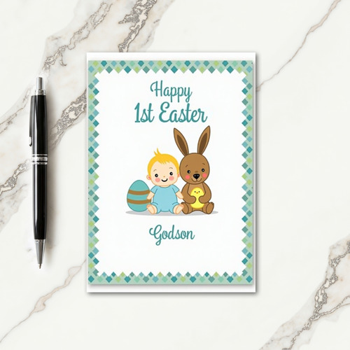 Faux Gold Springtime Friends Card