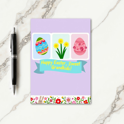 Faux Gold Springtime Fun Card