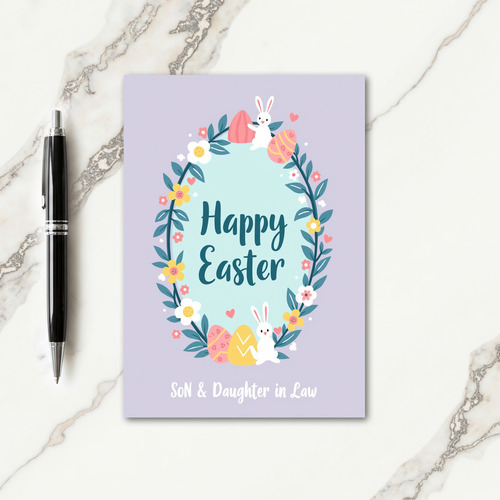 Faux Gold Springtime Greetings Card