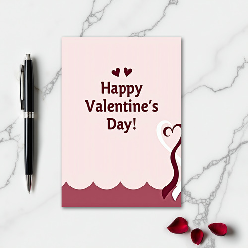 Faux Gold Valentines Day Card