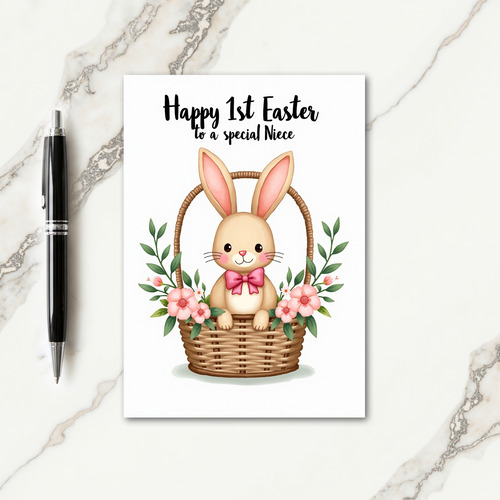 Faux Kraft Paper Rabbit Card
