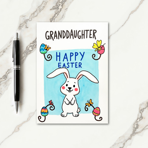 Faux Marker Granddaughter Easter Card