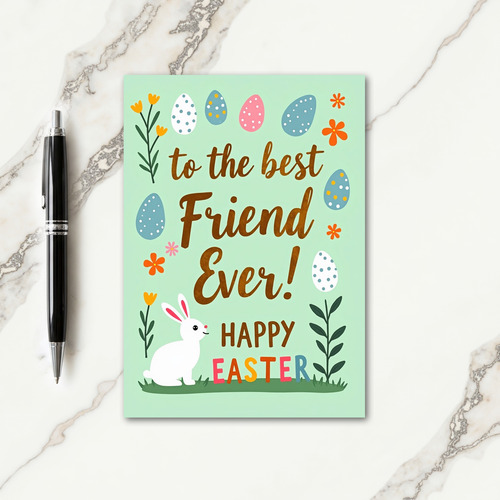 Faux Texture Easter Friend Card