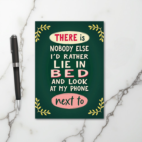 Favorite Bed Phone Partner Card