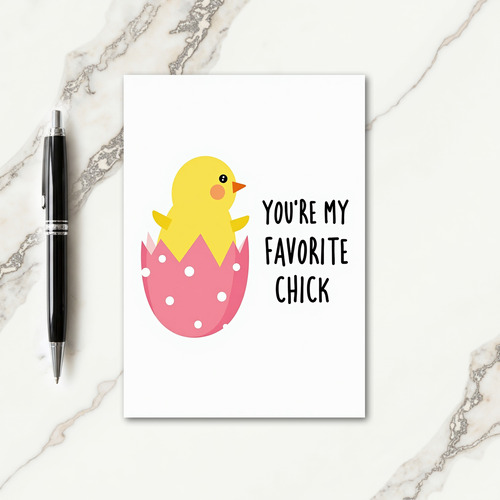 Favorite Chick Greeting Card