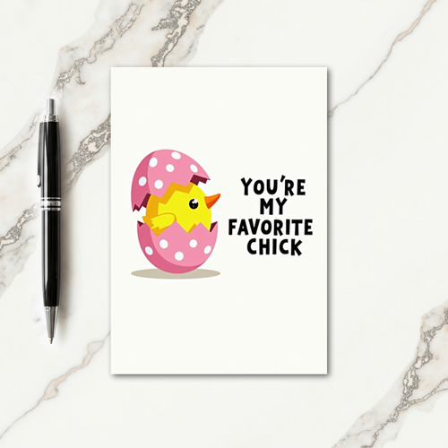 Favorite Little Chick Greeting Card