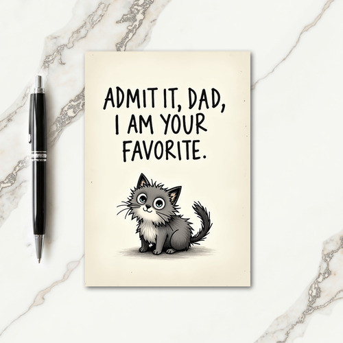 Favorite Pet Fathers Day Card