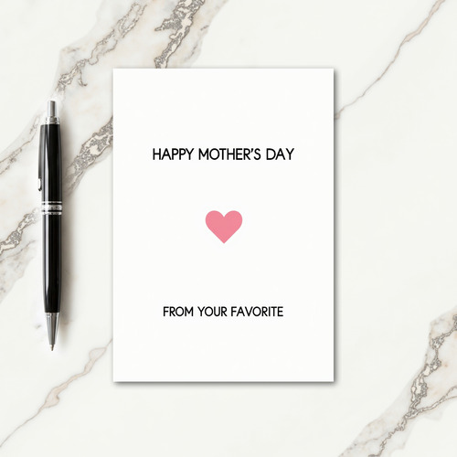 Favorites Mothers Day Gift Card