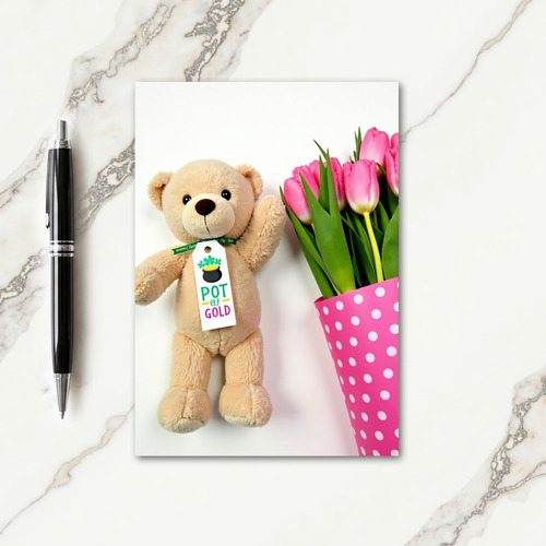 Fawn Plush Floral Mothers Day Card