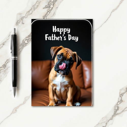 Fawn Pup Sweet Fathers Day Card