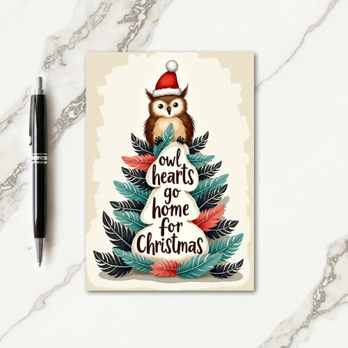 Feather Tree Holiday Card
