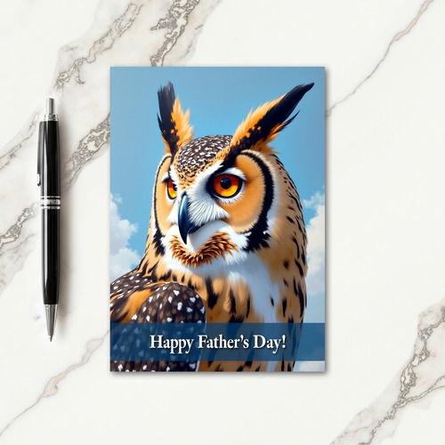 Feathered Fathers Day Card