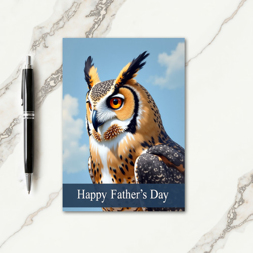 Feathered Fathers Day Grace Card