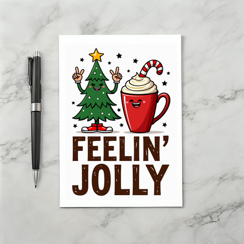 Feelin jolly funny Christmas Card