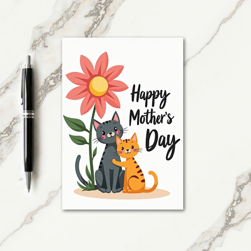 Feline Affection Mothers Day Card