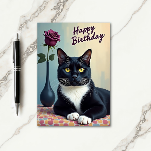 Feline Birthday Card
