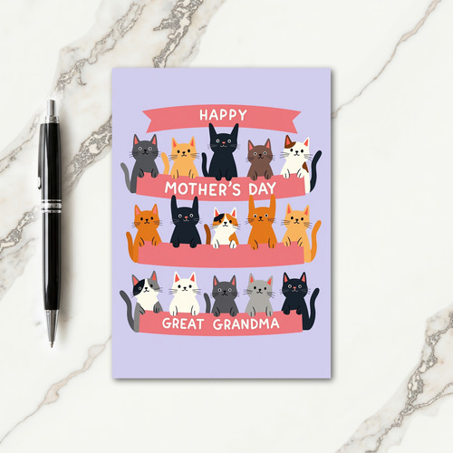 Feline Great Grandma Card