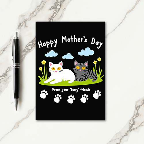 Feline Mothers Day Friends Card