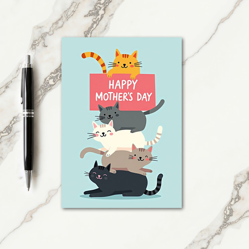 Feline Mothers Day Message Card