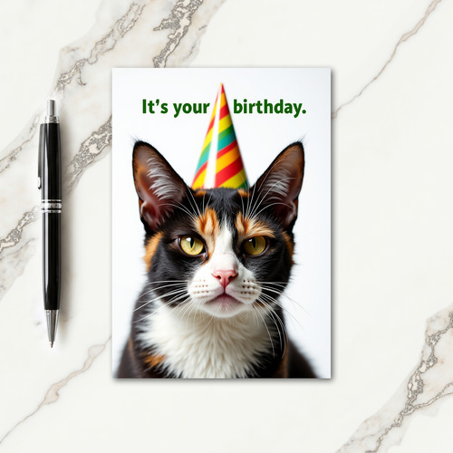 Feline Portrait Birthday Card