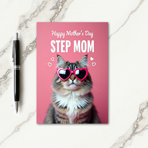 Feline Step Mom Day Art Card