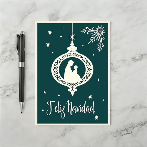 Feliz Navidad Mary Jesus Card