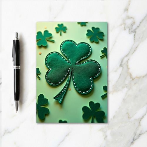 Felt Shamrock Lucky Day Card