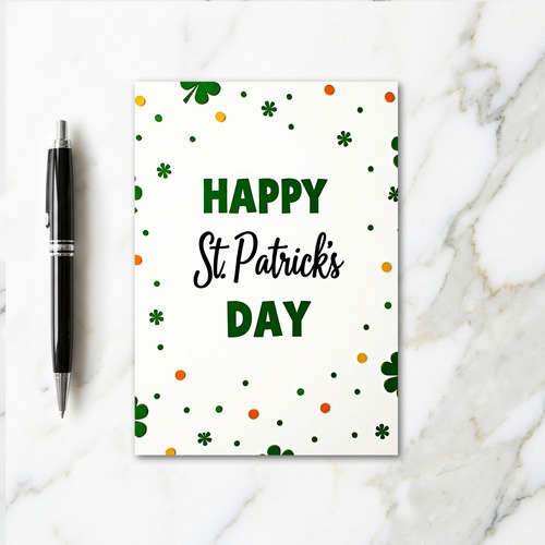 Felt Shamrock St Patricks Day Card