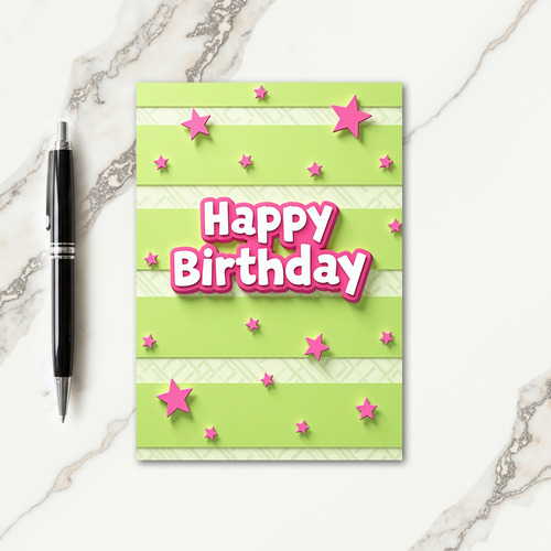 Festive 3D Letter Card