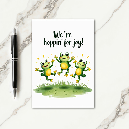 Festive Amphibian Fathers Day Card