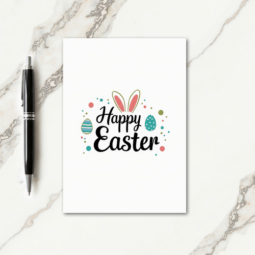 Festive Animal Ears Holiday Card